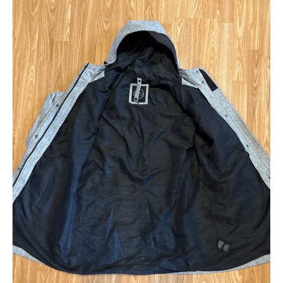 Gotcha Glacier Coat Women’s XL Lined Heathered Gray Pockets - Picture 3 of 10